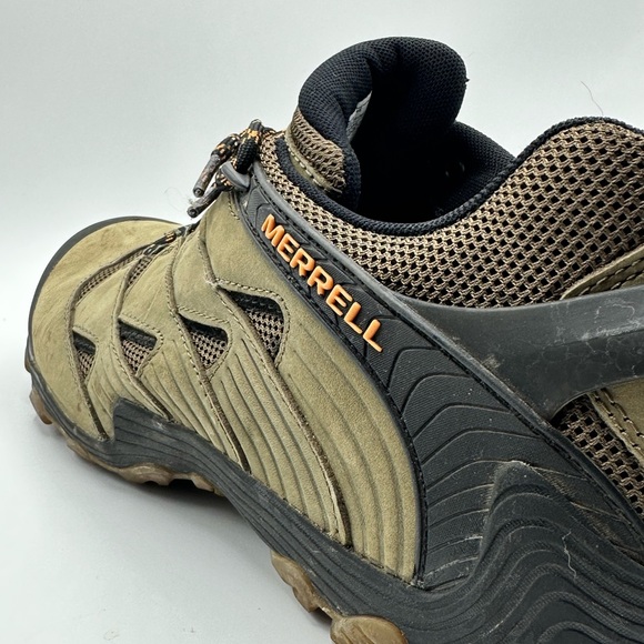 Mens Merrell Hiking Shoes Vibram Flexplate Dusty Olive Size 11.5 - Picture 7 of 11